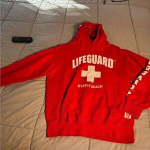 Red Lifeguard Hoodie